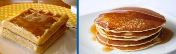 Pancakes and waffles