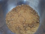 Organic Maple Sugar in a stainless steel bowl